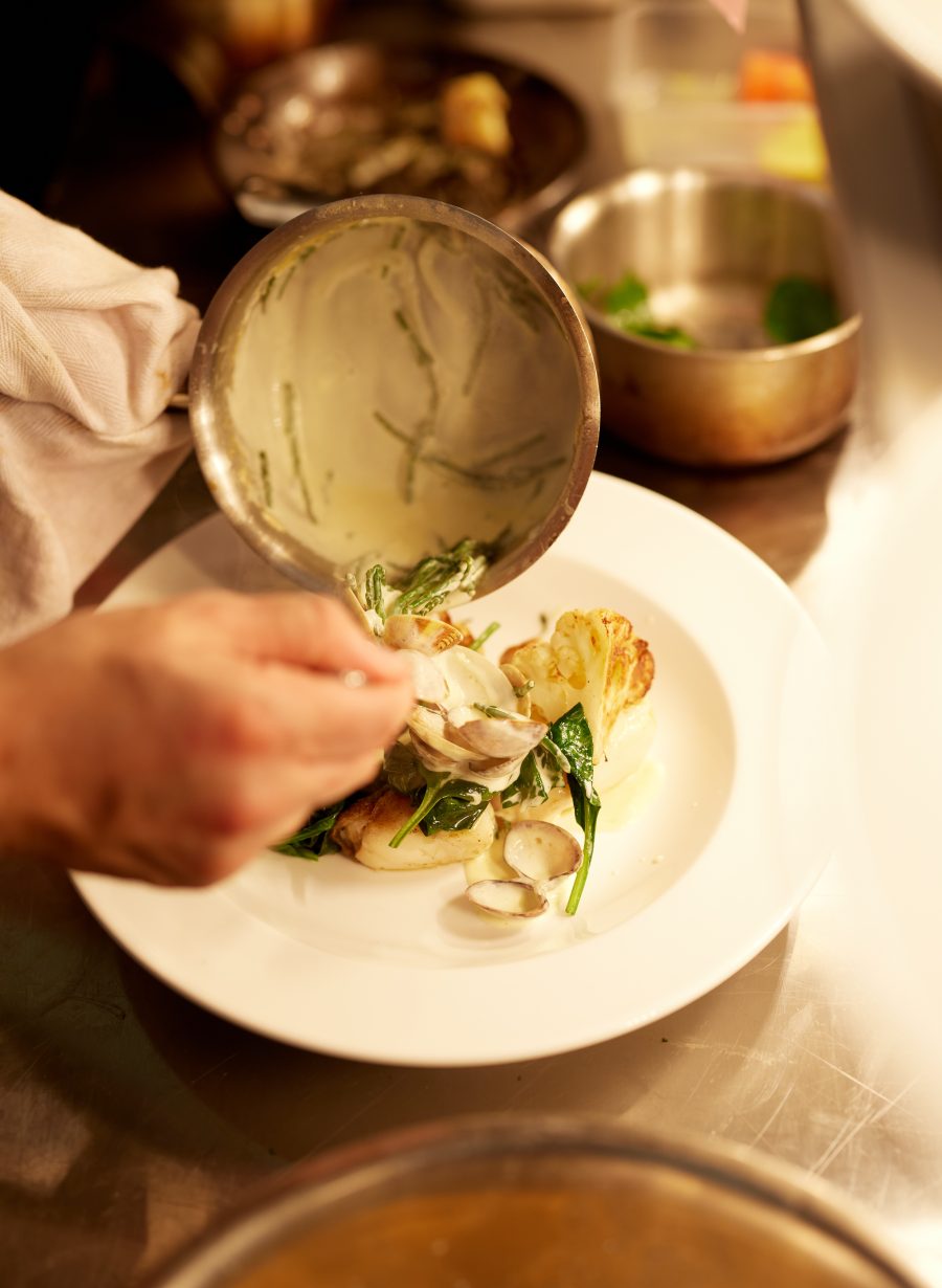 seasonal pub dish served on plate